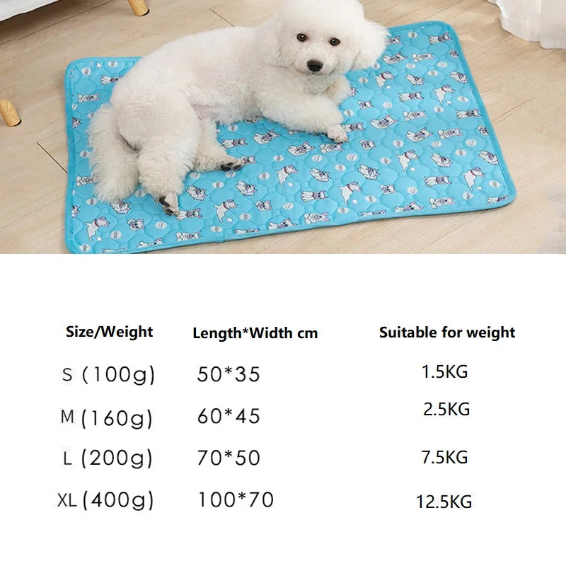 Dog Absorbent Mat Dog Cooling Mat Doggie Blanket Dog Bed and Mat for Pet Bed GD02
